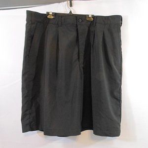 Reebok Shorts Mens Adult 42 Black Casual Pockets Golfer Logo Lightweight